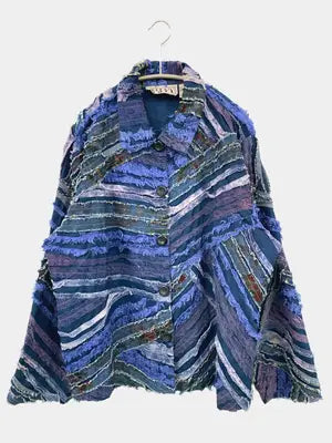 keren/ケレン/シャツ/ブラウス/トップス/ブルー/XL