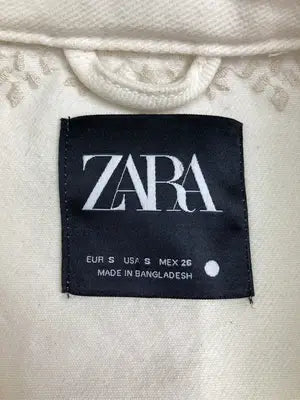 ZARA/ザラ/デニムジャケット/ジャケット/アウター/アイボリー/USA S