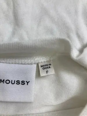 MOUSSY/マウジー/Tシャツ/カットソー/トップス/ホワイト/F