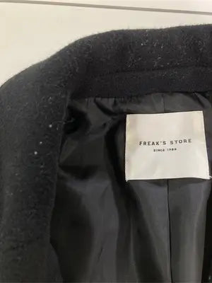 FREAK'S STORE/フリークスストア/ステンカラーコート/ジャケット/アウター/ブラック/F