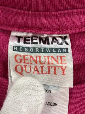TEEMAX/Tシャツ/カットソー/トップス/レッド/XL