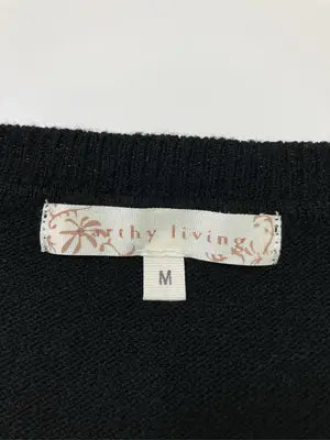 earthy living/ニット/セーター/トップス/ブラック/M