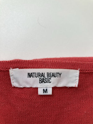 NATURAL BEAUTY BASIC/ナチュラルビューティーベーシック/カーディガン/ボレロ/トップス/レッド/M