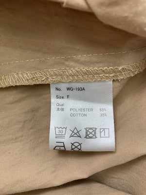 Fafatt/シャツワンピース/ワンピース/ドレス/ベージュ/F