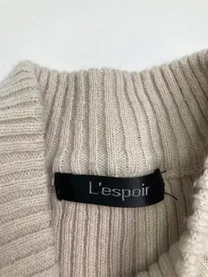 L'espoir/レスポワール/ニット/セーター/トップス/ベージュ/L