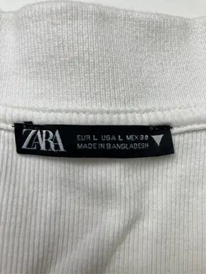 ZARA/ザラ/ポロシャツ/トップス/ホワイト/L