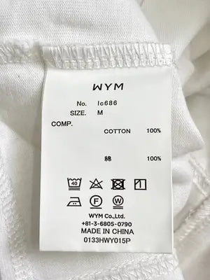 WYM/ウィムバイリドム/Tシャツ/カットソー/トップス/ホワイト/M