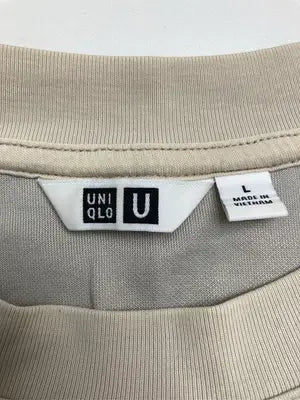 UNIQLO/ユニクロ/Tシャツ/カットソー/トップス/ベージュ/L