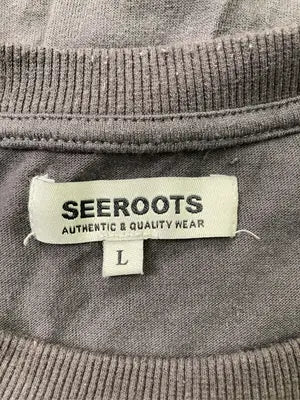 SEEROOTS/シールーツ/Tシャツ/カットソー/トップス/ブラック/L