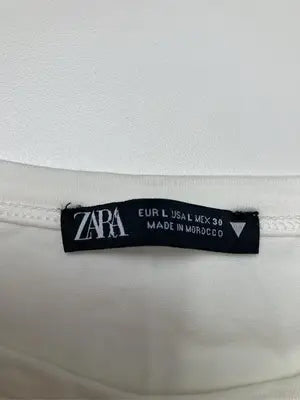ZARA/ザラ/Tシャツ/カットソー/トップス/ホワイト/USA L