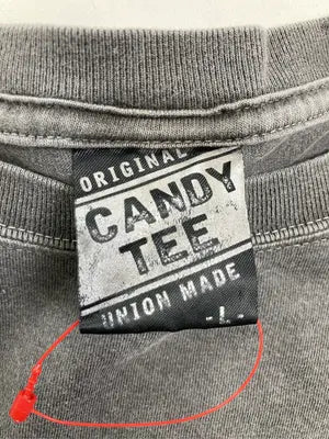 candy tee/キャンディティー/Tシャツ/カットソー/トップス/グレー/L