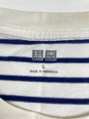 UNIQLO/ユニクロ/Tシャツ/カットソー/トップス/ブルー/L