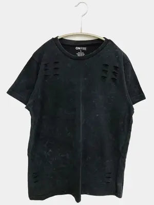 ON FIRE/Tシャツ/カットソー/トップス/ブラック/L