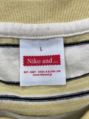 niko and .../ニコアンド/Tシャツ/カットソー/トップス/イエロー/L