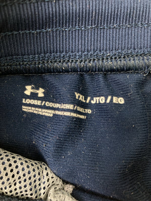 UNDER ARMOUR/アンダーアーマー/ジャージ/トラックパンツ/パンツ/ネイビー/YXL
