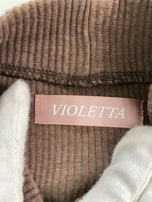 VIOLETTA/ヴァオレッタ/Tシャツ/カットソー/トップス/ブラウン/FREE