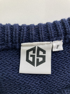 GS/ニット/セーター/トップス/ネイビー/F