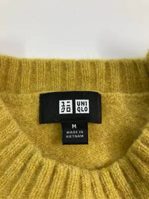 UNIQLO/ユニクロ/ニット/セーター/トップス/イエロー/M