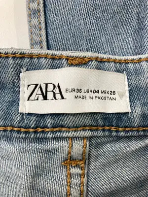 ZARA/ザラ/デニムパンツ/パンツ/スカイブルー/EUR 36/USA 04/MEX 26
