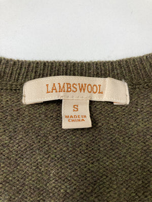LAMBSWOOL/ラムズウール/ニット/セーター/トップス/ブラウン/S