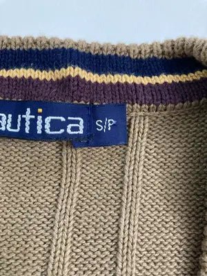 NAUTICA/ノーティカ/ニット/セーター/トップス/ブラウン/S