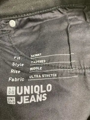 UNIQLO JEANS/ユニクロジーンズ/デニムパンツ/パンツ/ブラック/MIDDLE