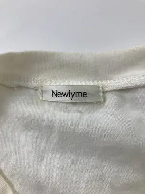 Newlyme/ニューリーミー/Tシャツ/カットソー/トップス/ホワイト/L