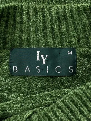 IY BASICS/ニット/セーター/トップス/グリーン/M