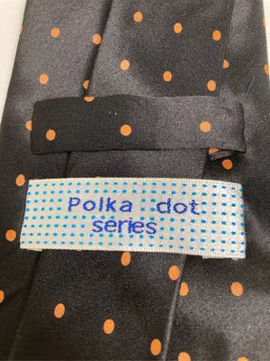 Polka dot series/ネクタイ/ファッション雑貨/ブラック