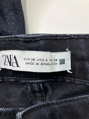 ZARA/ザラ/デニムパンツ/パンツ/ブラック/EUR 38 USA 6