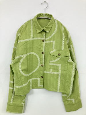 SLY/スライ/シャツ/ブラウス/トップス/ライトグリーン/2