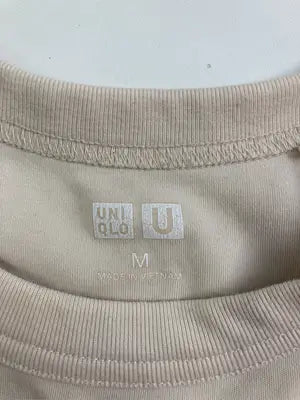 UNIQLO/ユニクロ/Tシャツ/カットソー/トップス/ベージュ/M
