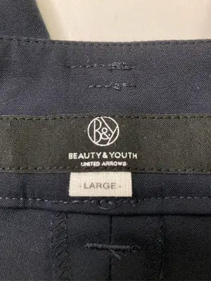 BEAUTY&YOUTH/ビューティーアンドユース/スラックス/パンツ/ブラック/LARGE