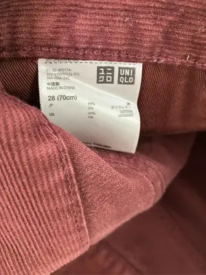 UNIQLO/ユニクロ/その他パンツ/パンツ/レッド/28(70cm)