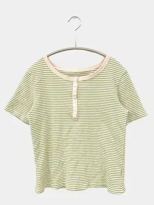 Tシャツ/カットソー/トップス/ライトグリーン/M