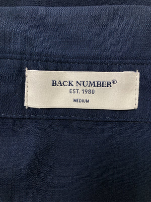 BACK NUMBER/バックナンバー/シャツワンピース/ワンピース/ドレス/ネイビー/MEDIUM