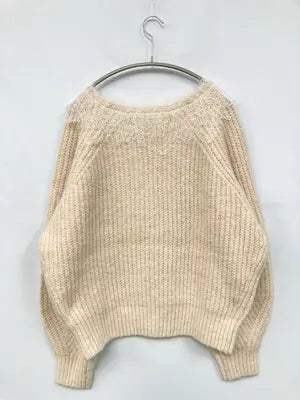 MOUSSY/マウジー/ニット/セーター/トップス/ベージュ/F