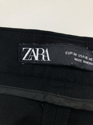 ZARA/ザラ/スラックス/パンツ/ブラック/EUR34