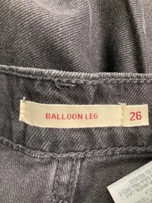BALLOON LEG/デニムパンツ/パンツ/ブラック/26
