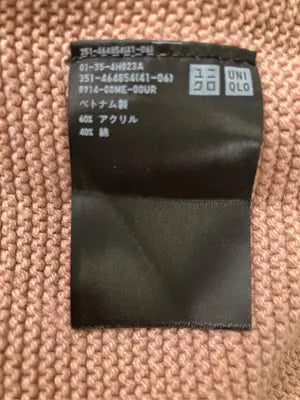 UNIQLO/ユニクロ/ニット/セーター/トップス/ピンク/L