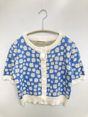 SPINNS/スピンズ/カーディガン/ボレロ/トップス/ブルー/F