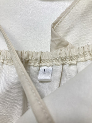 ノースリーブ/トップス/ホワイト/L