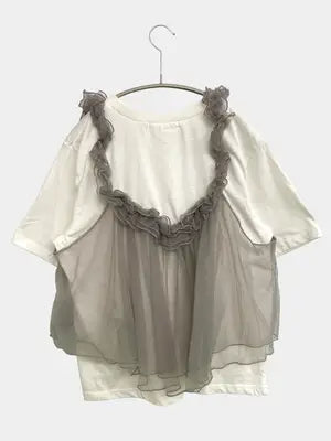 BONLECILL/ボンルシール/Tシャツ/カットソー/トップス/グレー/F