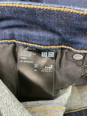 UNIQLO/ユニクロ/デニムパンツ/パンツ/ネイビー/25(63.5cm)