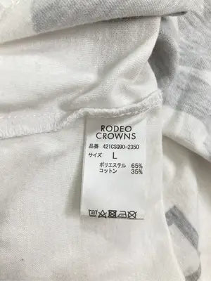 RODEO CROWNS/ロデオクラウンズ/Tシャツ/カットソー/トップス/ホワイト/L