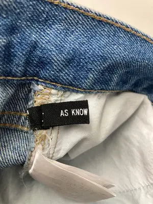 AS KNOW AS PINKY/アズノゥアズピンキー/デニムパンツ/パンツ/ブルー