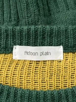 Adoon plain/アドーンプレーン/ニット/セーター/トップス/グリーン/M