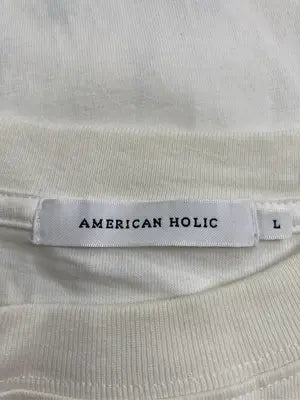 AMERICAN HOLIC/アメリカンホリック/Tシャツ/カットソー/トップス/アイボリー/L