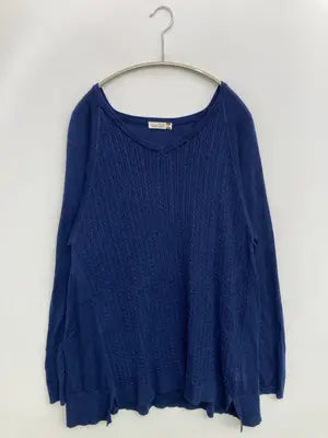 eur3/ユアキューブ/ニット/セーター/トップス/ブルー