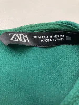 ZARA/ザラ/Tシャツ/カットソー/トップス/グリーン/USA M